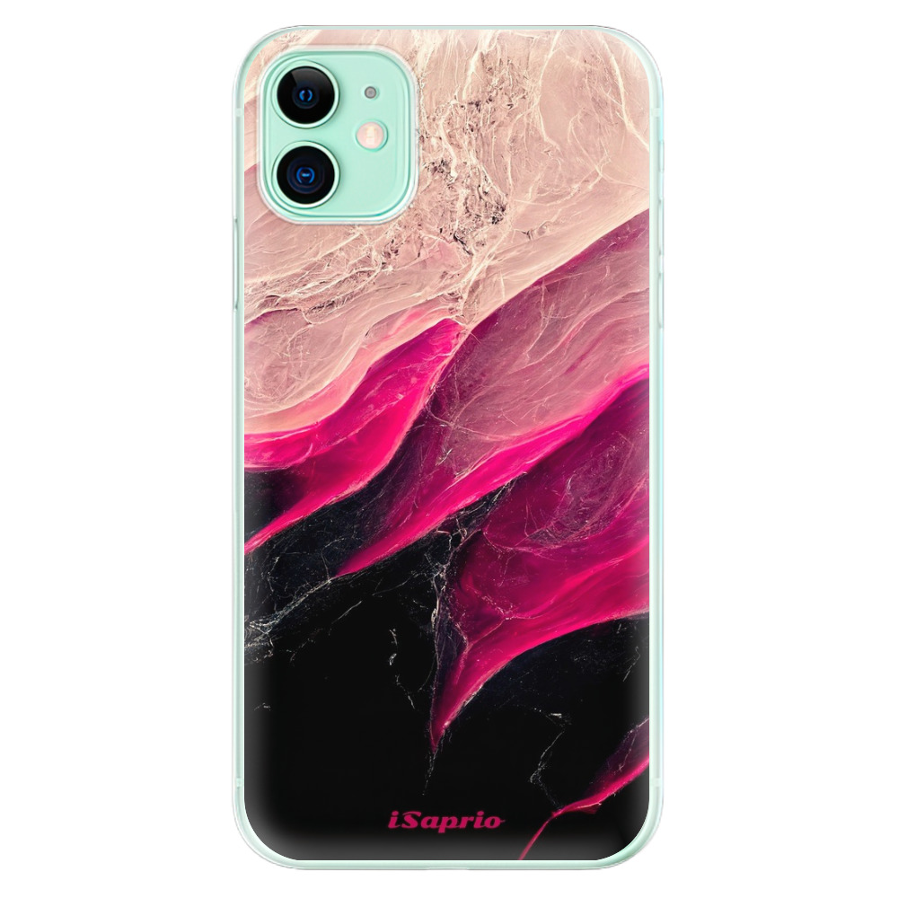 Odolné silikónové puzdro iSaprio - Black and Pink - iPhone 11