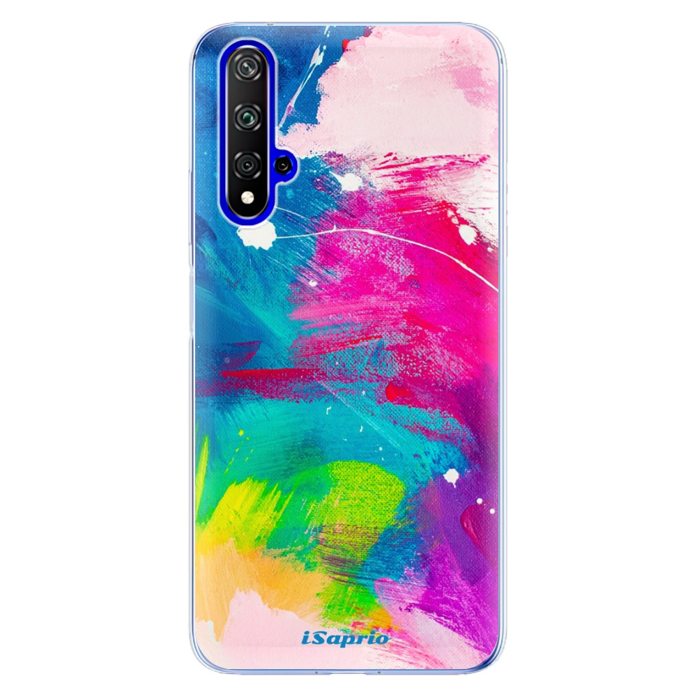 Odolné silikónové puzdro iSaprio - Abstract Paint 03 - Huawei Honor 20