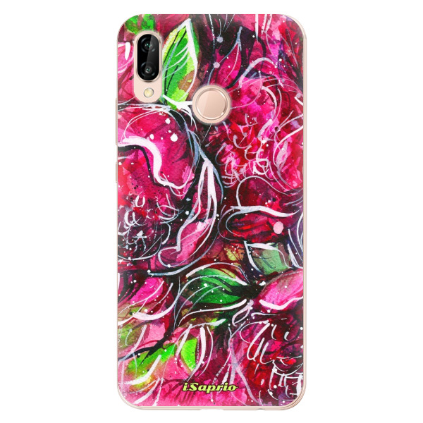 Odolné silikónové puzdro iSaprio - Burgundy - Huawei P20 Lite
