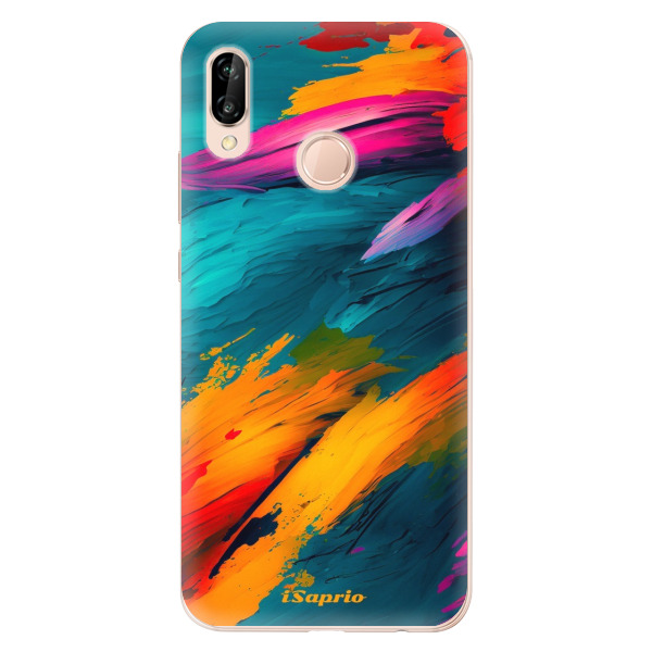 Odolné silikónové puzdro iSaprio - Blue Paint - Huawei P20 Lite