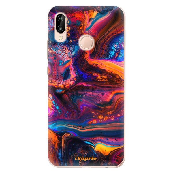 Odolné silikónové puzdro iSaprio - Abstract Paint 02 - Huawei P20 Lite