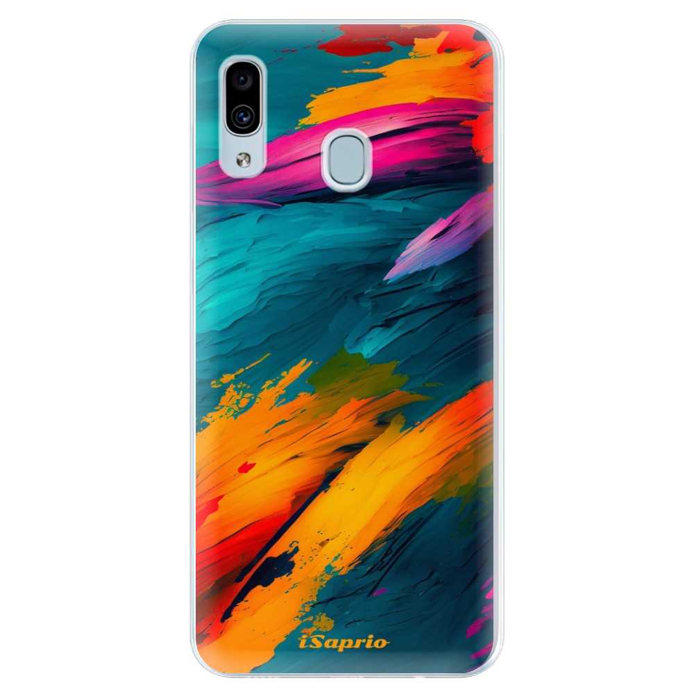 Silikónové puzdro iSaprio - Blue Paint - Samsung Galaxy A30