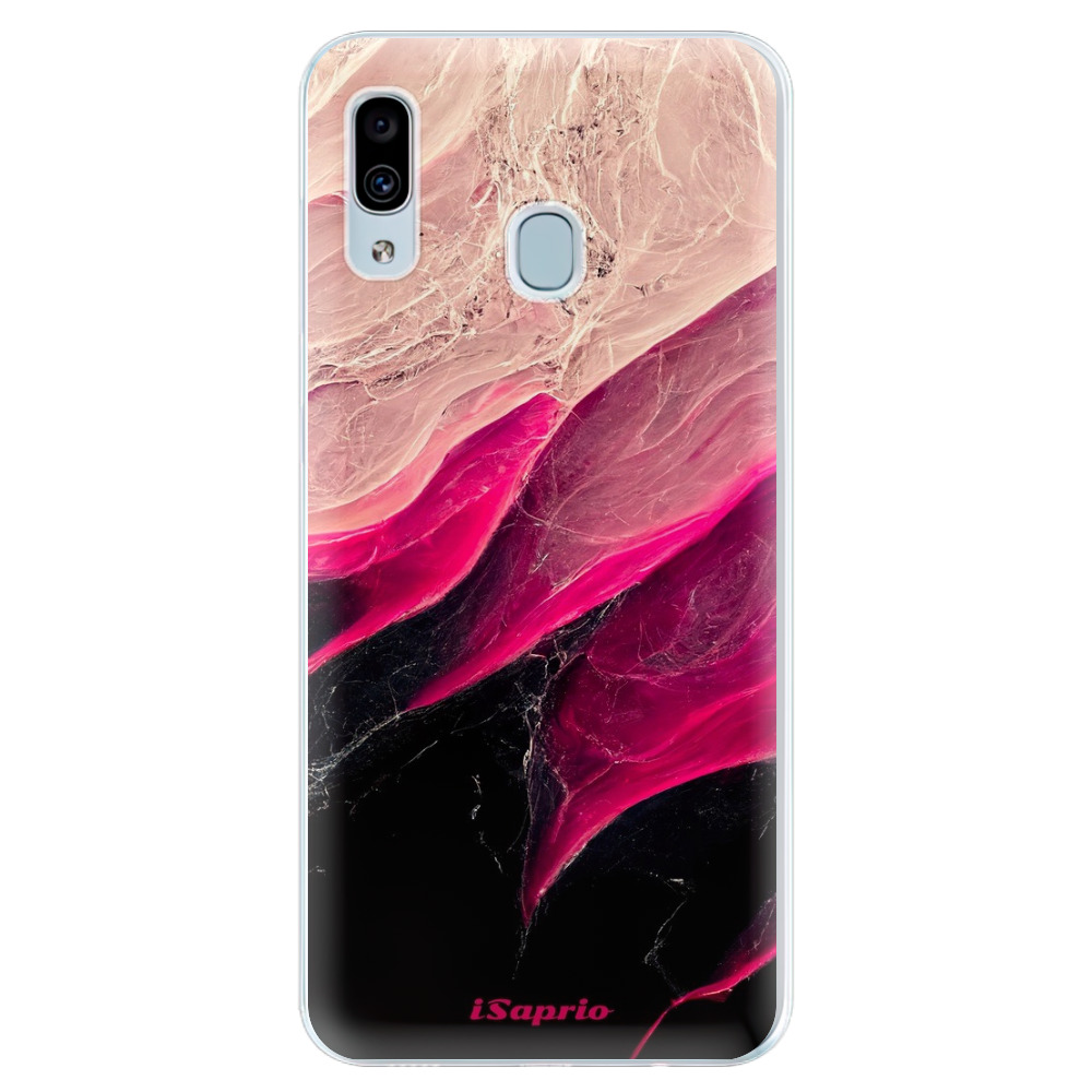 Silikónové puzdro iSaprio - Black and Pink - Samsung Galaxy A30