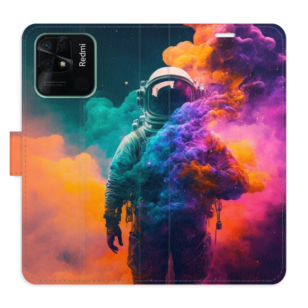 Flipové puzdro iSaprio - Astronaut in Colours 02 - Xiaomi Redmi 10C