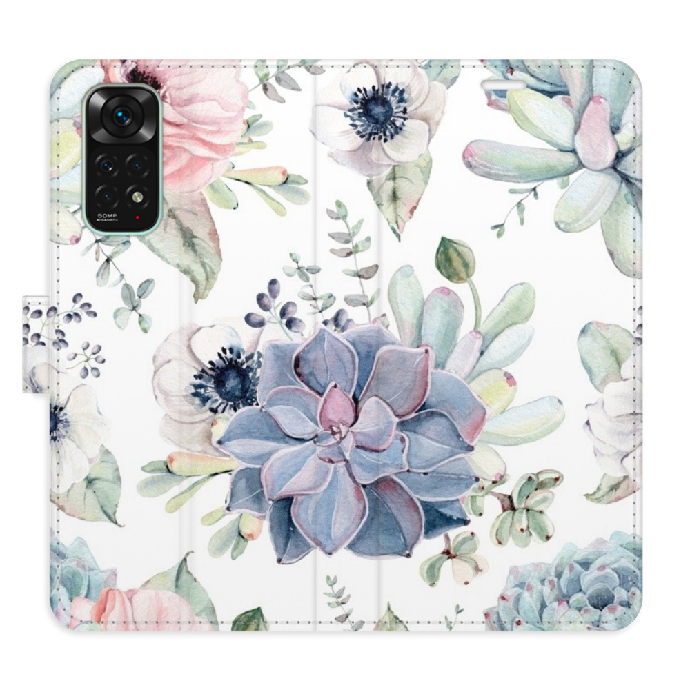 Flipové puzdro iSaprio - Succulents - Xiaomi Redmi Note 11 / Note 11S