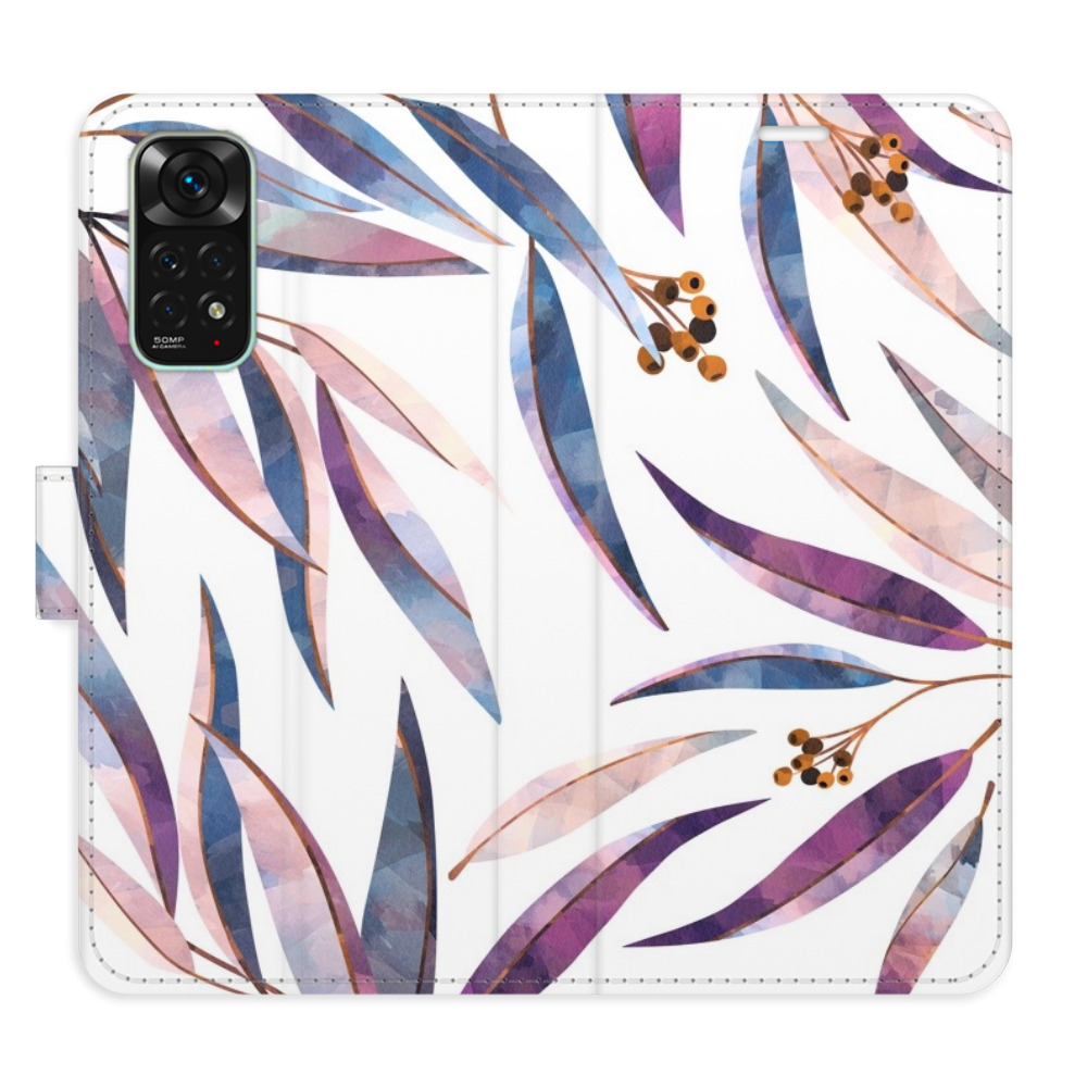 Flipové puzdro iSaprio - Ornamental Leaves - Xiaomi Redmi Note 11 / Note 11S