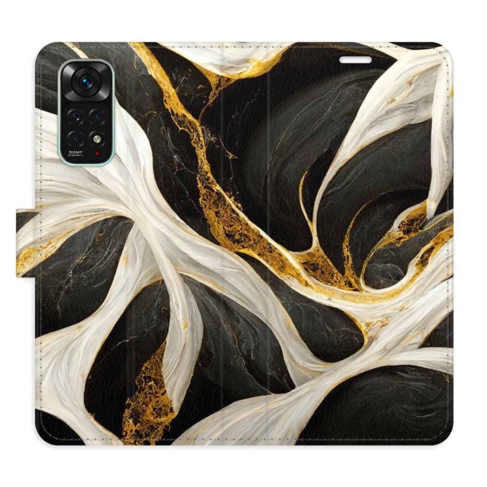 Flipové puzdro iSaprio - BlackGold Marble - Xiaomi Redmi Note 11 / Note 11S