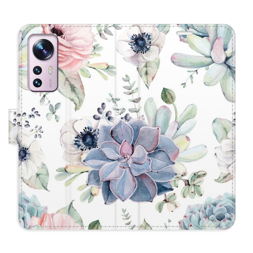 Flipové puzdro iSaprio - Succulents - Xiaomi 12 / 12X