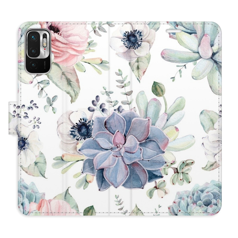 Flipové puzdro iSaprio - Succulents - Xiaomi Redmi Note 10 5G