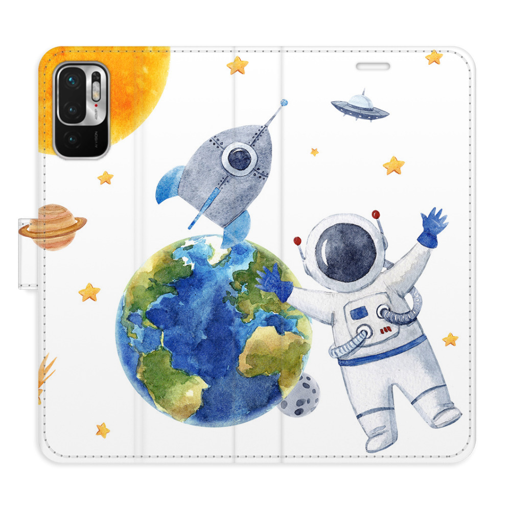Flipové puzdro iSaprio - Space 06 - Xiaomi Redmi Note 10 5G