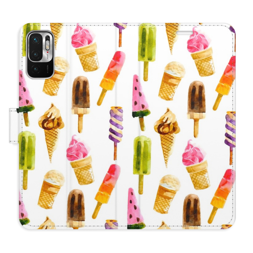 Flipové puzdro iSaprio - Ice Cream Pattern - Xiaomi Redmi Note 10 5G