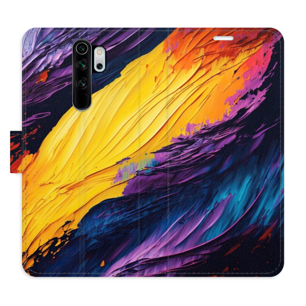 Flipové puzdro iSaprio - Fire Paint - Xiaomi Redmi Note 8 Pro
