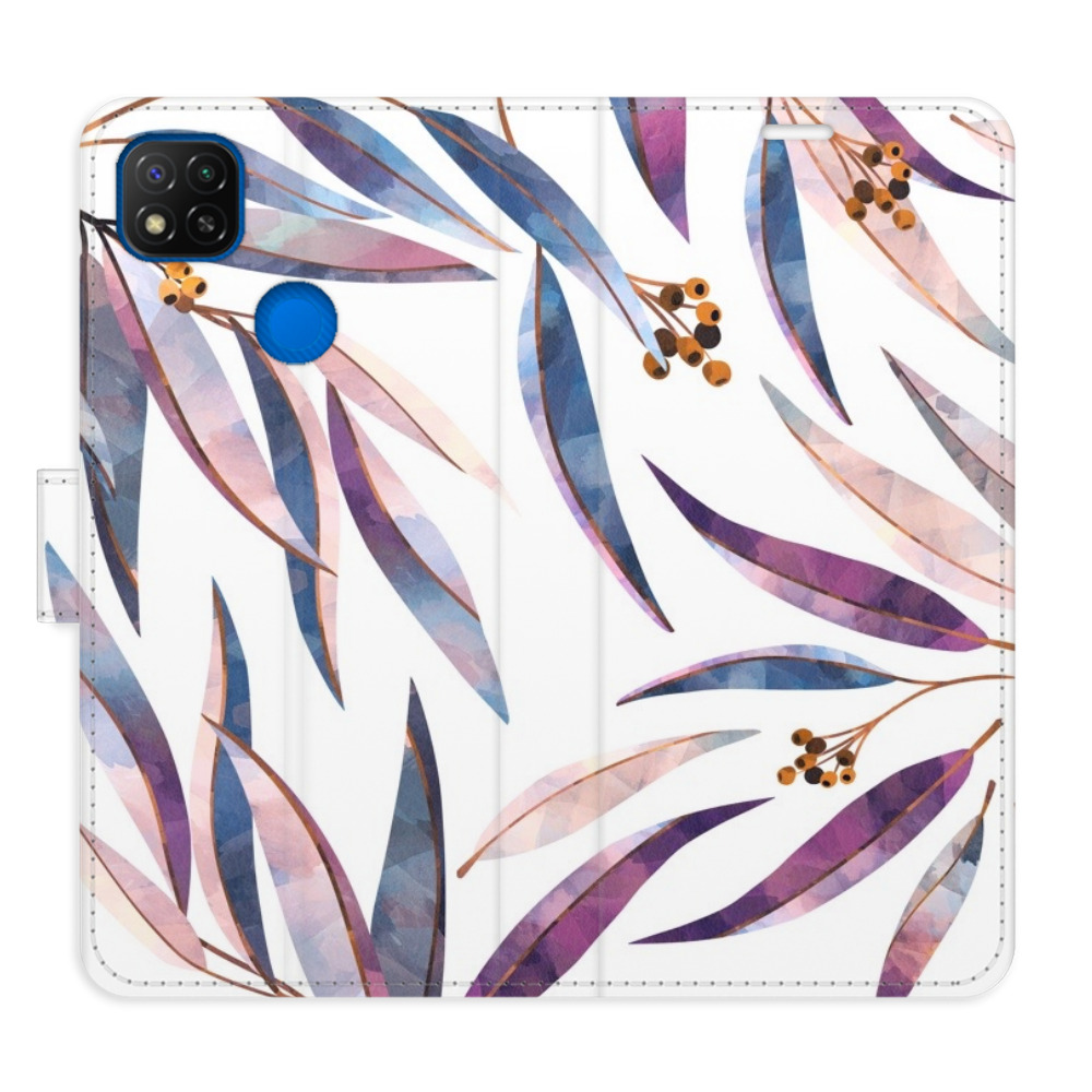 Flipové puzdro iSaprio - Ornamental Leaves - Xiaomi Redmi 9C