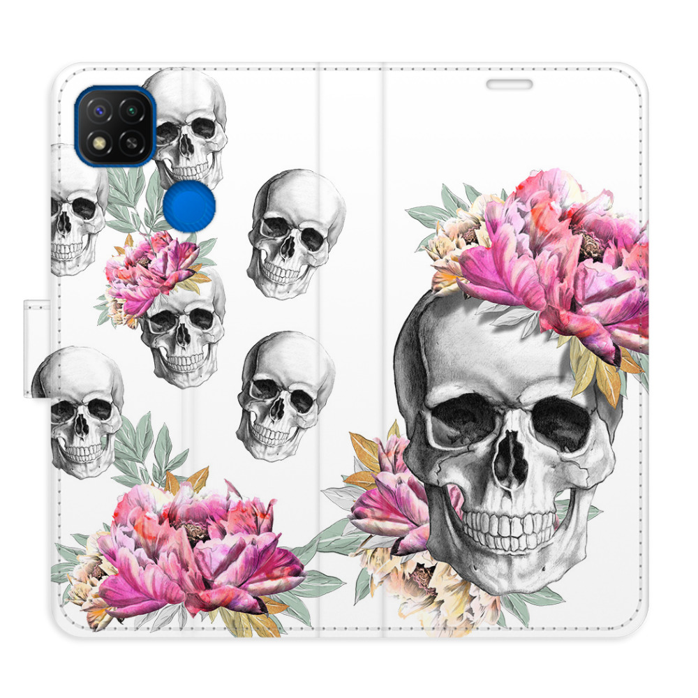 Flipové puzdro iSaprio - Crazy Skull - Xiaomi Redmi 9C