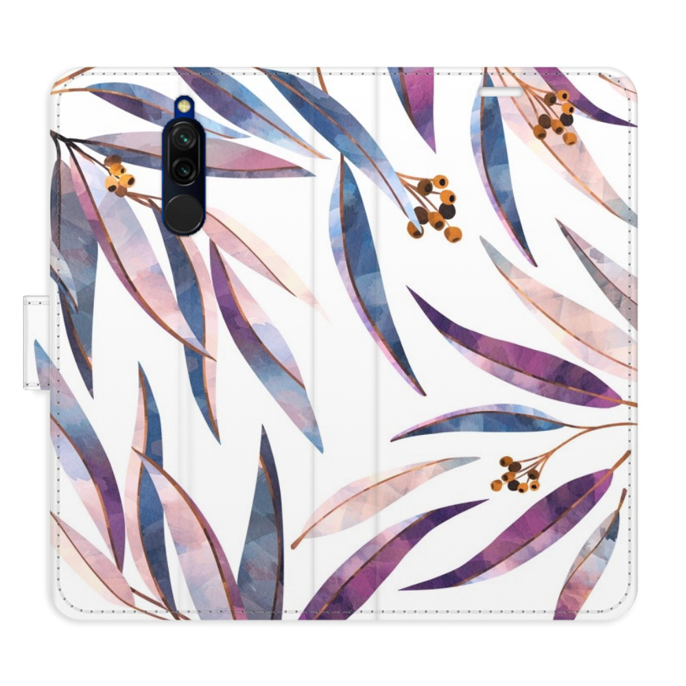 Flipové puzdro iSaprio - Ornamental Leaves - Xiaomi Redmi 8
