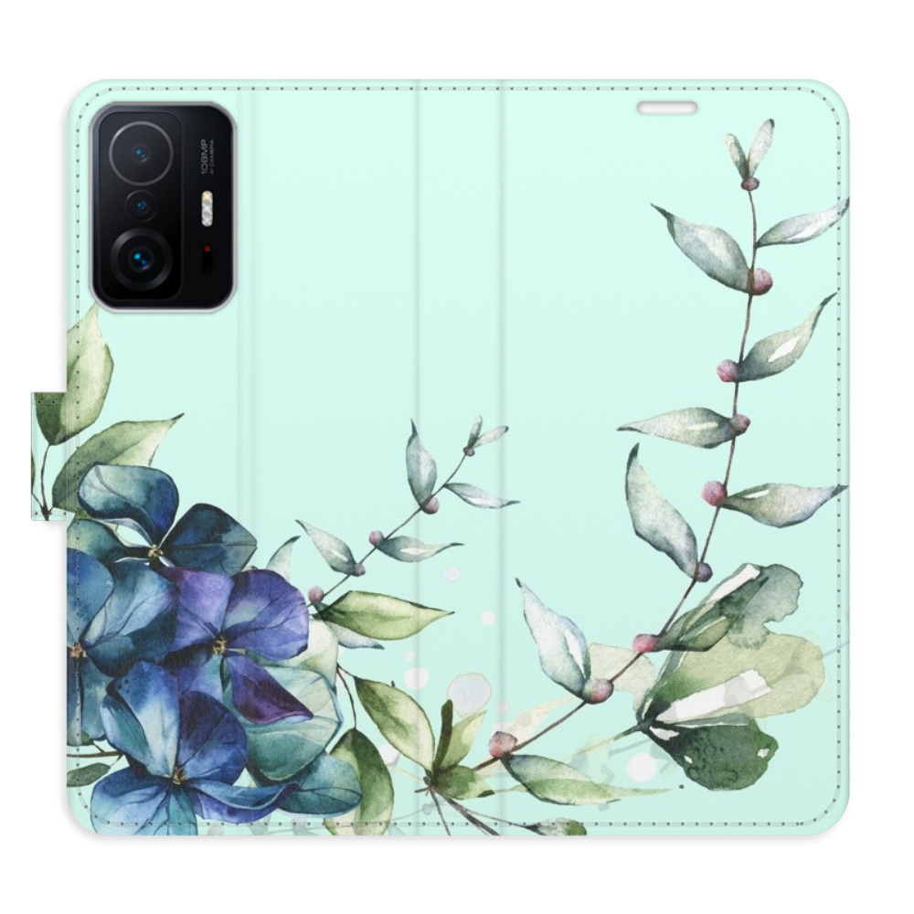 Flipové puzdro iSaprio - Blue Flowers - Xiaomi 11T / 11T Pro