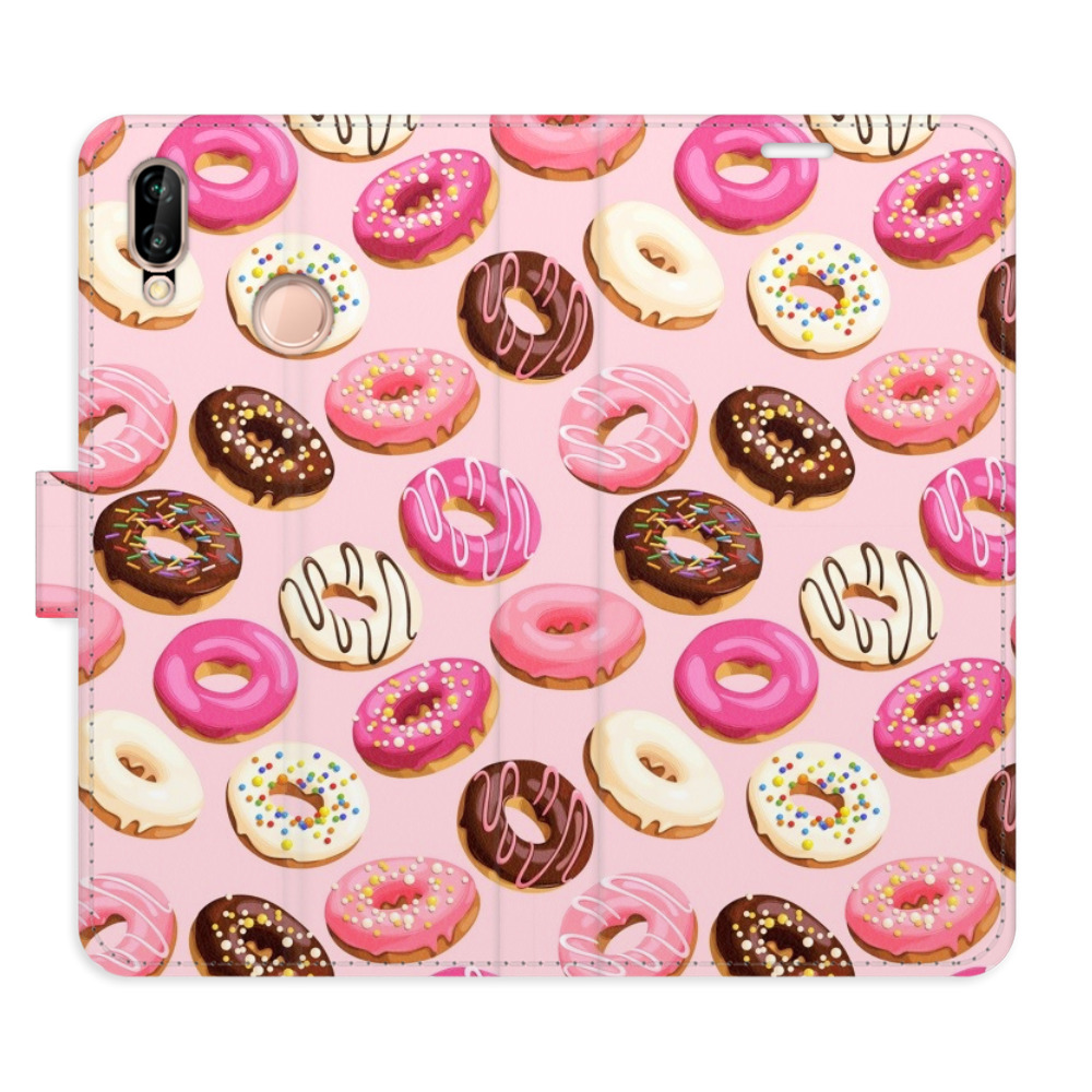 Flipové puzdro iSaprio - Donuts Pattern 03 - Huawei P20 Lite