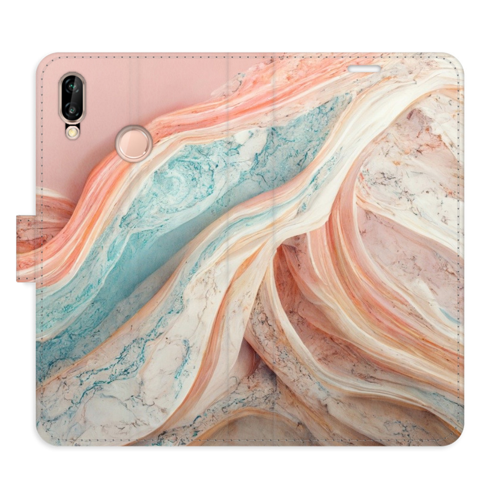Flipové puzdro iSaprio - Colour Marble - Huawei P20 Lite