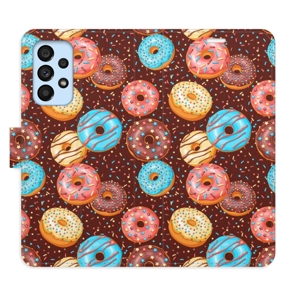 Flipové puzdro iSaprio - Donuts Pattern - Samsung Galaxy A53 5G