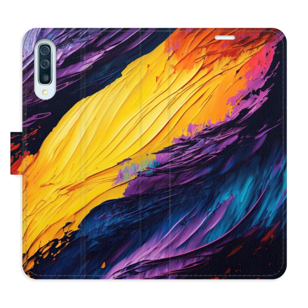 Flipové puzdro iSaprio - Fire Paint - Samsung Galaxy A50