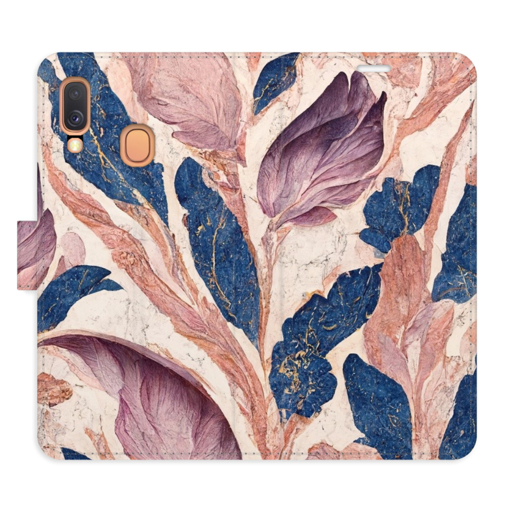 Flipové puzdro iSaprio - Old Leaves 02 - Samsung Galaxy A40