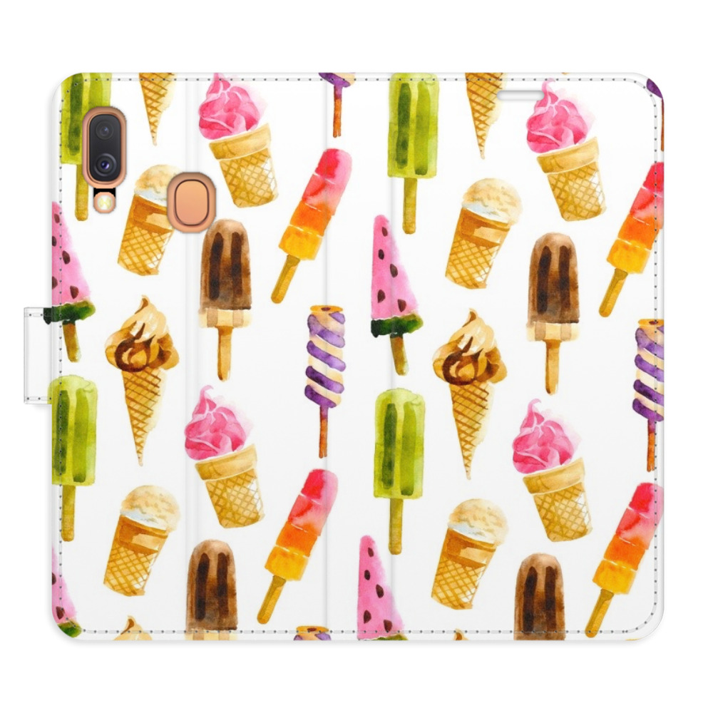Flipové puzdro iSaprio - Ice Cream Pattern - Samsung Galaxy A40