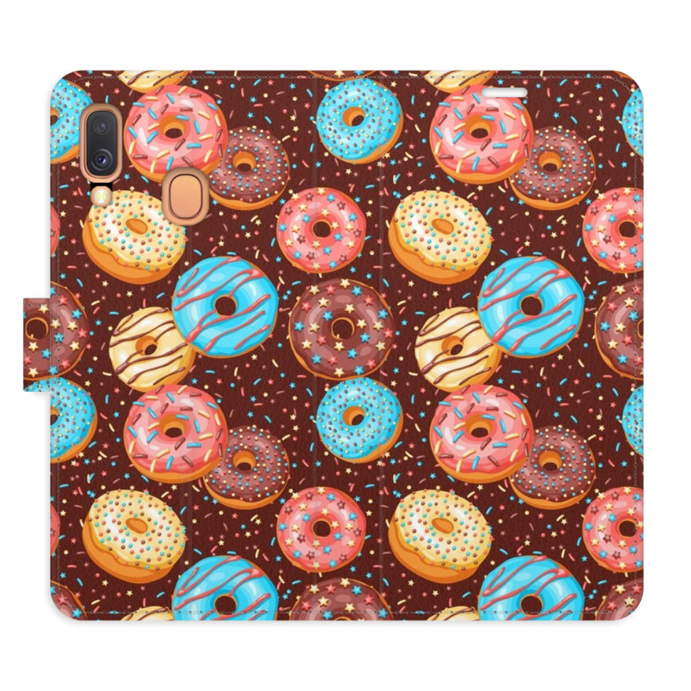 Flipové puzdro iSaprio - Donuts Pattern - Samsung Galaxy A40