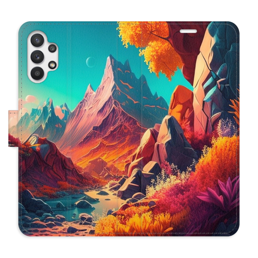 Flipové puzdro iSaprio - Colorful Mountains - Samsung Galaxy A32 5G