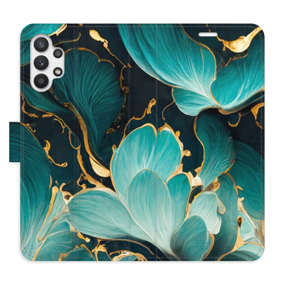 Flipové puzdro iSaprio - Blue Flowers 02 - Samsung Galaxy A32 5G