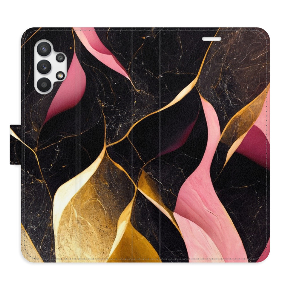 Flipové puzdro iSaprio - Gold Pink Marble 02 - Samsung Galaxy A32