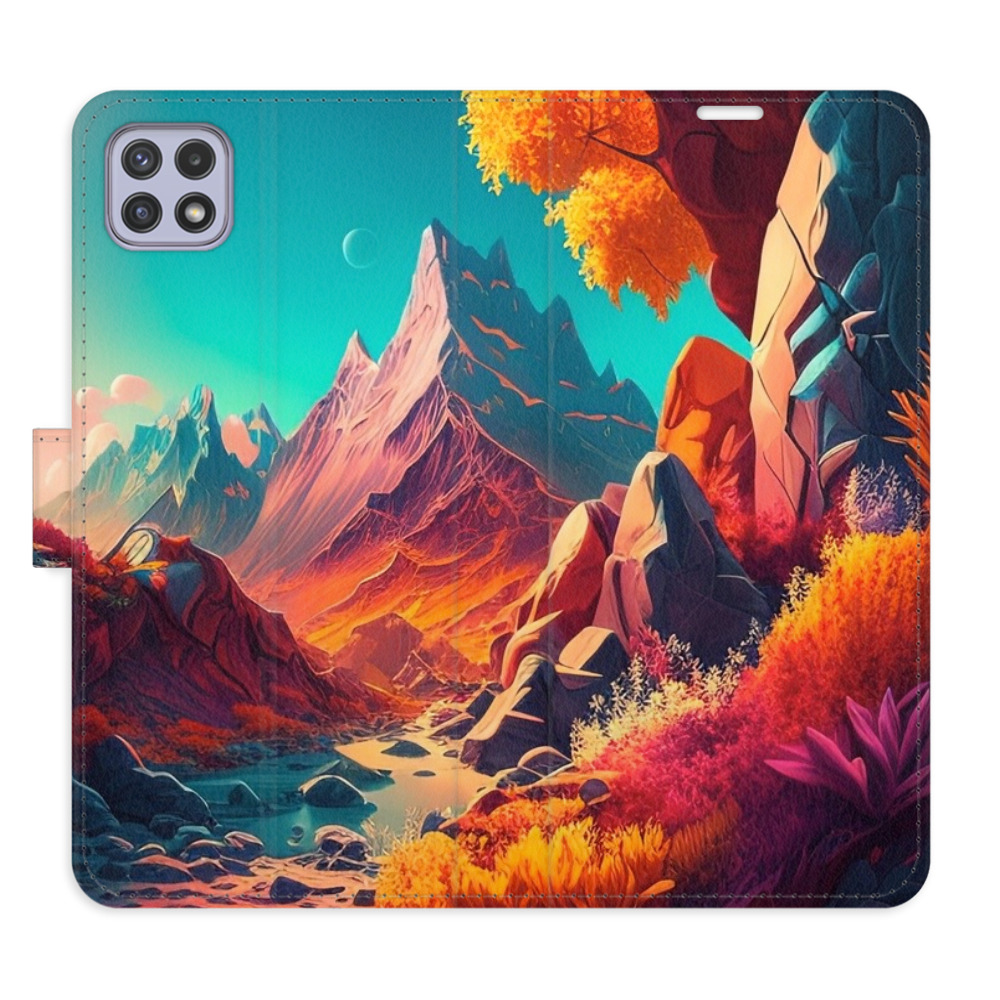 Flipové puzdro iSaprio - Colorful Mountains - Samsung Galaxy A22 5G