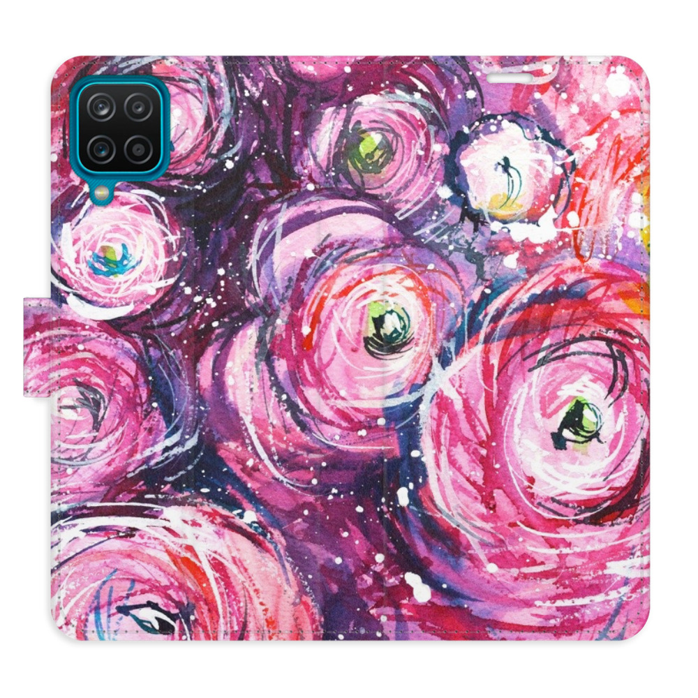 Flipové puzdro iSaprio - Retro Paint 02 - Samsung Galaxy A12