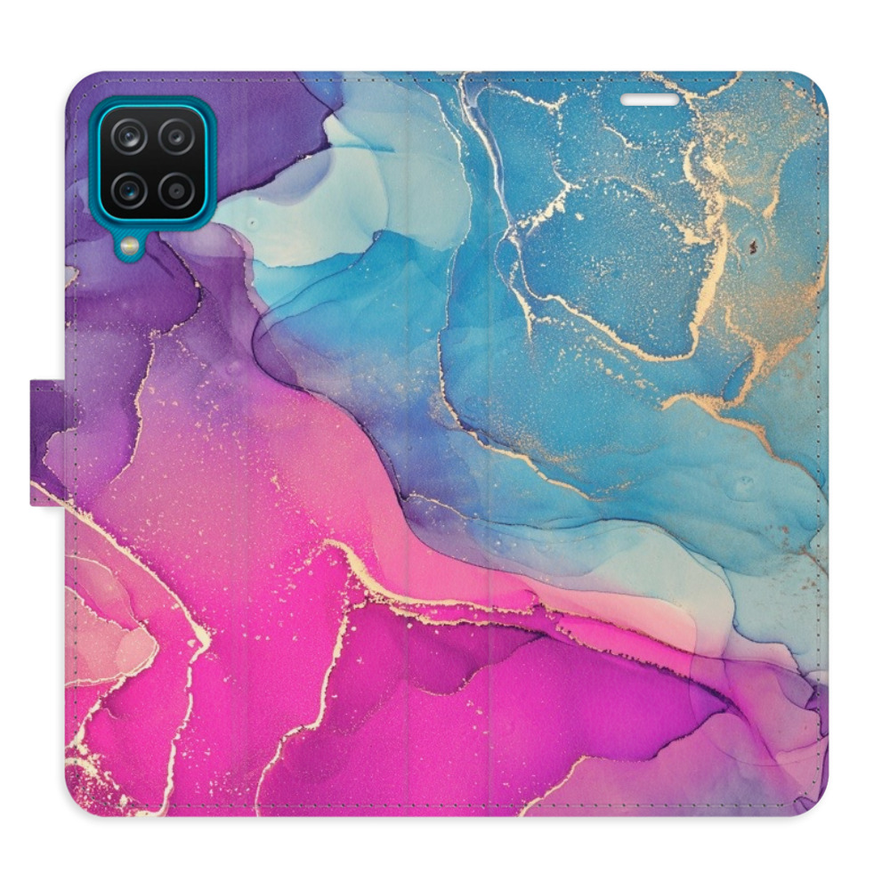 Flipové puzdro iSaprio - Colour Marble 02 - Samsung Galaxy A12