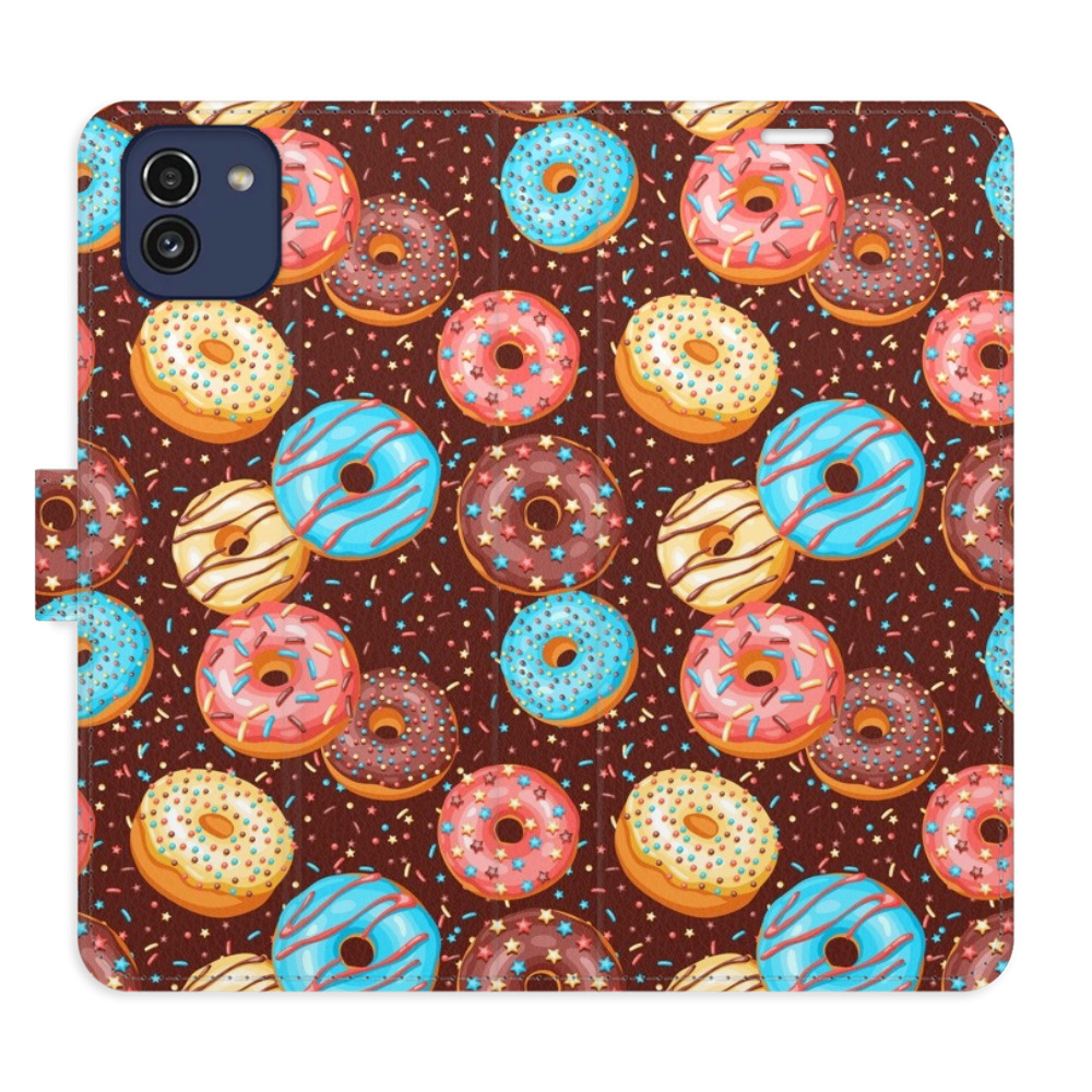 Flipové puzdro iSaprio - Donuts Pattern - Samsung Galaxy A03