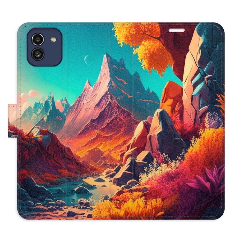 Flipové puzdro iSaprio - Colorful Mountains - Samsung Galaxy A03