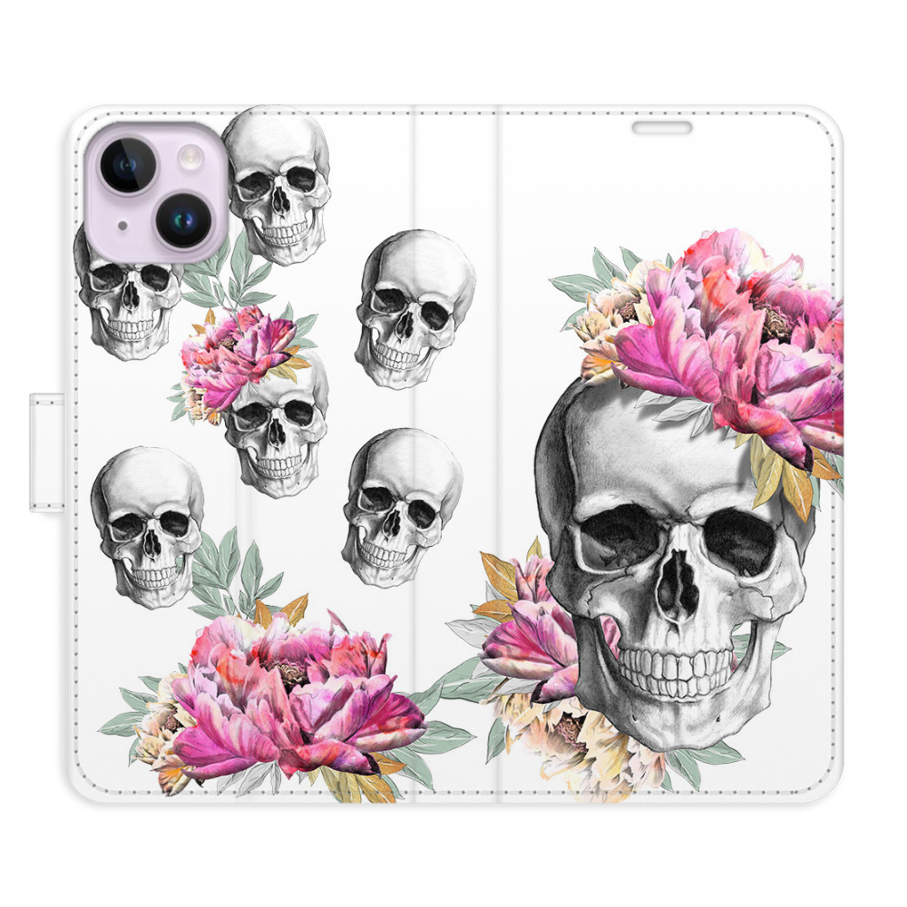 Flipové puzdro iSaprio - Crazy Skull - iPhone 14 Plus