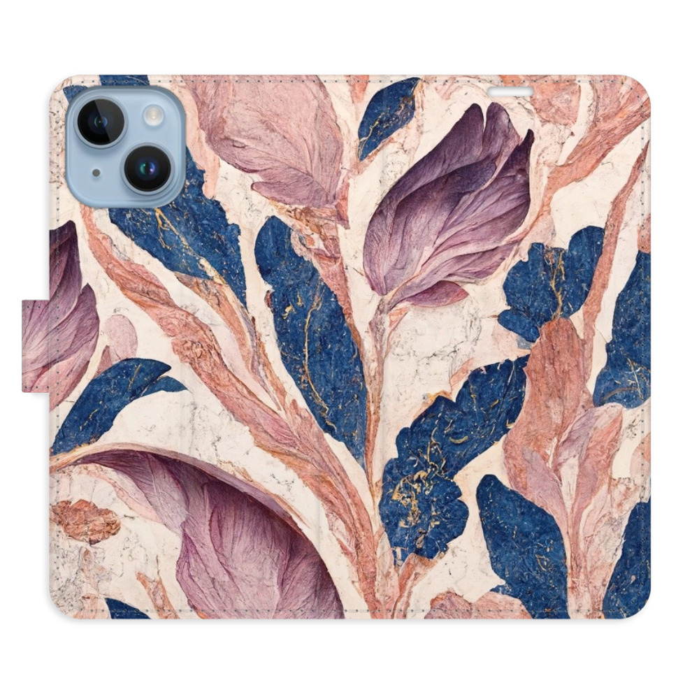 Flipové puzdro iSaprio - Old Leaves 02 - iPhone 14
