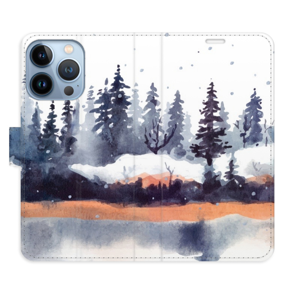 Flipové puzdro iSaprio - Winter 02 - iPhone 13 Pro