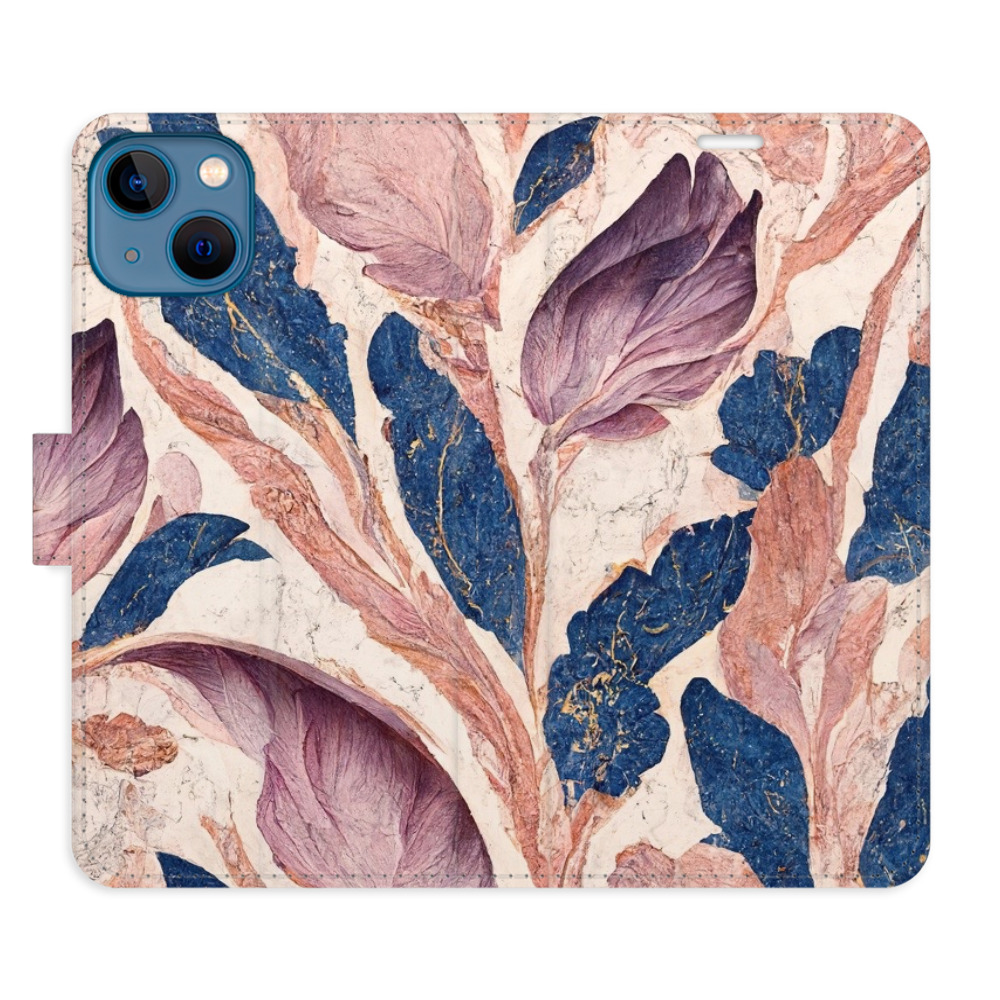 Flipové puzdro iSaprio - Old Leaves 02 - iPhone 13