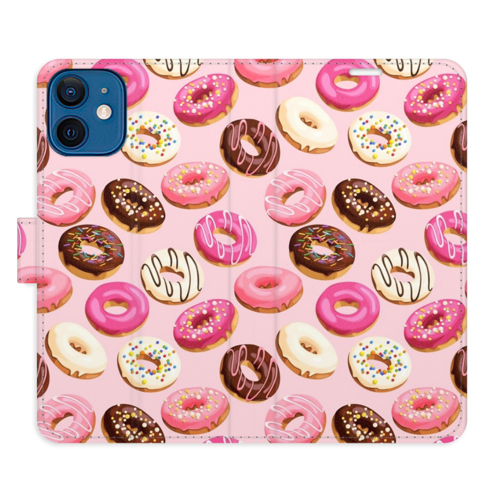 Flipové puzdro iSaprio - Donuts Pattern 03 - iPhone 12 mini