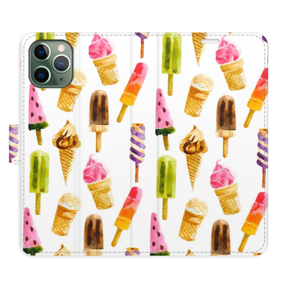 Flipové puzdro iSaprio - Ice Cream Pattern - iPhone 11 Pro