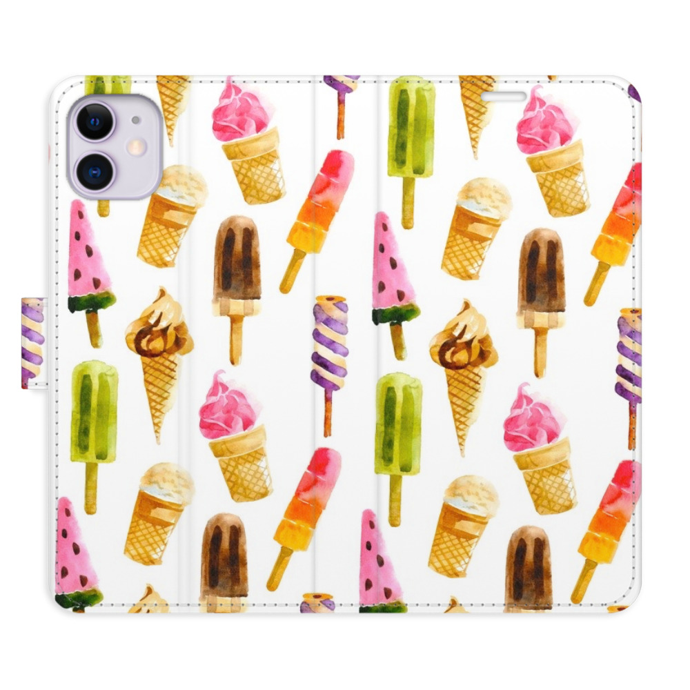 Flipové puzdro iSaprio - Ice Cream Pattern - iPhone 11