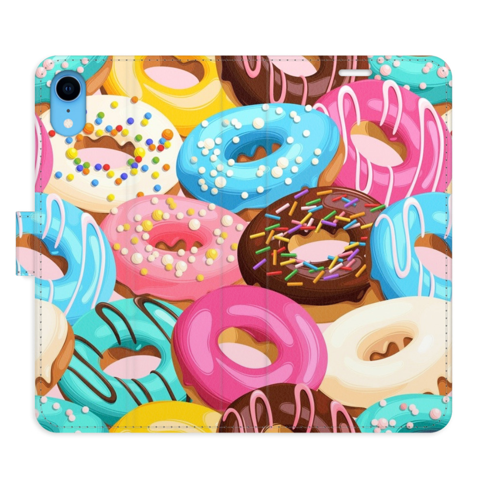 Flipové puzdro iSaprio - Donuts Pattern 02 - iPhone XR