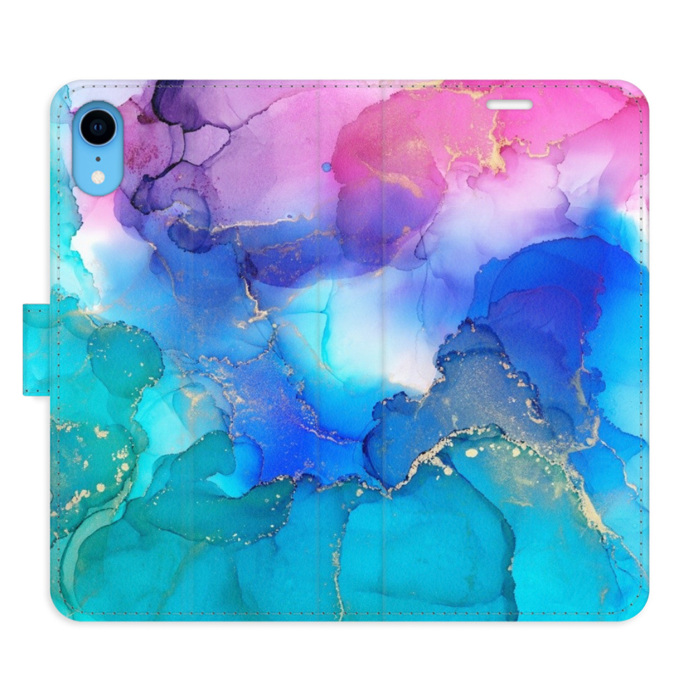 Flipové puzdro iSaprio - BluePink Paint - iPhone XR