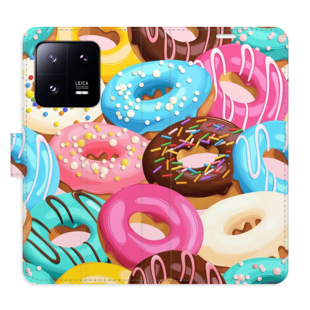 Flipové puzdro iSaprio - Donuts Pattern 02 - Xiaomi 13 Pro