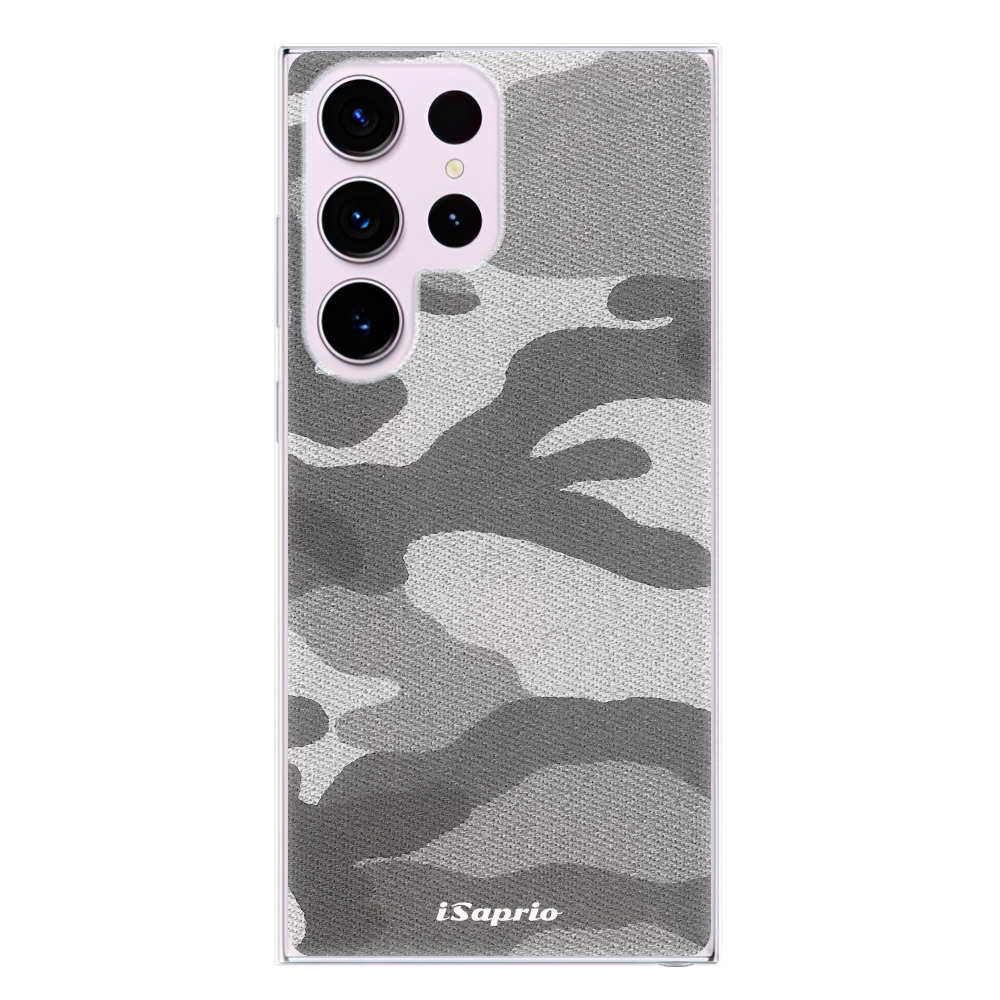 Odolné silikónové puzdro iSaprio - Gray Camuflage 02 - Samsung Galaxy S23 Ultra