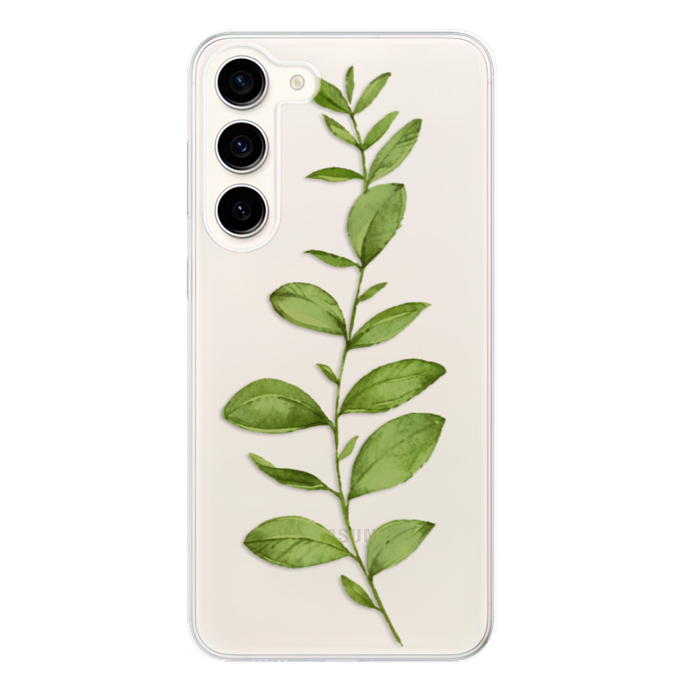 Odolné silikónové puzdro iSaprio - Green Plant 01 - Samsung Galaxy S23+ 5G