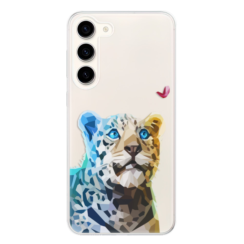 Odolné silikónové puzdro iSaprio - Leopard With Butterfly - Samsung Galaxy S23+ 5G