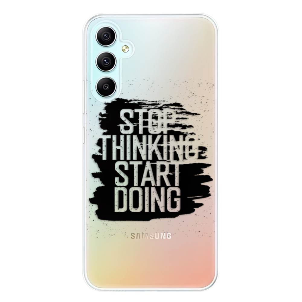 Odolné silikónové puzdro iSaprio - Start Doing - black - Samsung Galaxy A34 5G