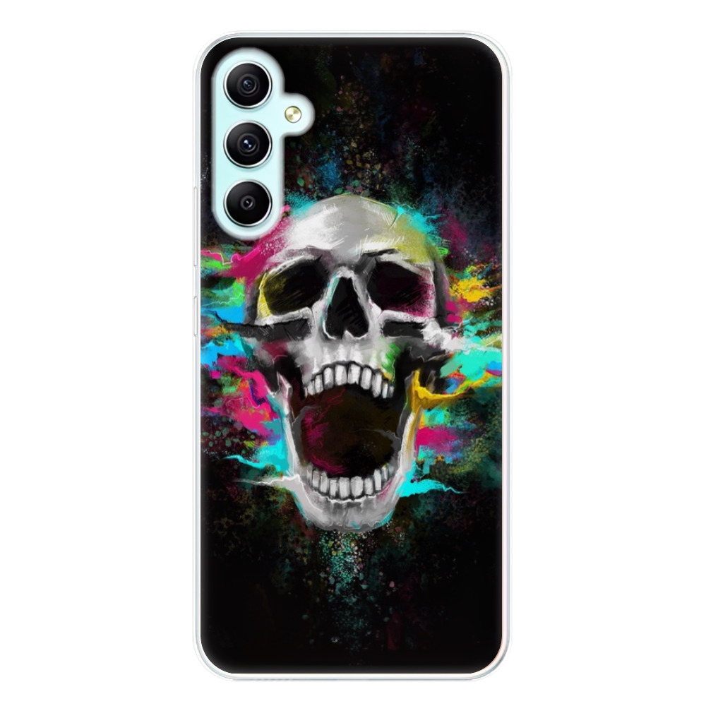 Odolné silikónové puzdro iSaprio - Skull in Colors - Samsung Galaxy A34 5G